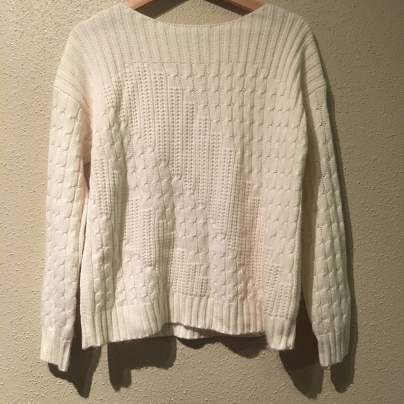 cream coloured sweater